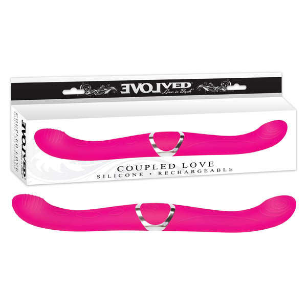 Coupled Love - Purple USB Rechargeable Vibrating Double Dong