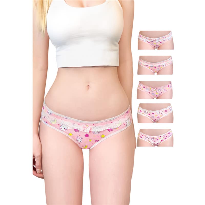 Usagi Sexy Cotton Panties - Set of 5