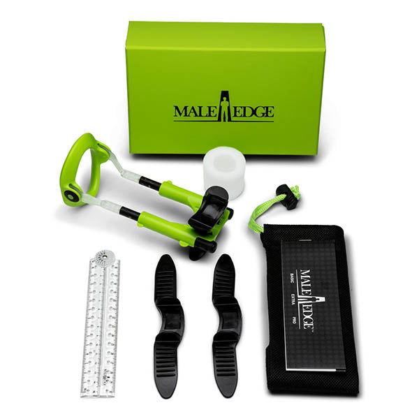 MaleEdge Extra Kit - Penis Enlarger Kit in Green Case Package Contents