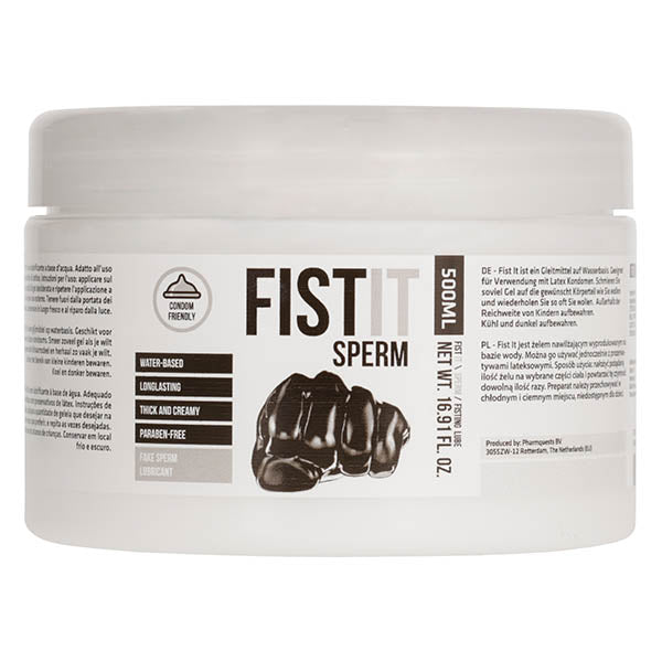 Pharmquests Fist-It Sperm - Water Based Lubricant - 500 ml Tub