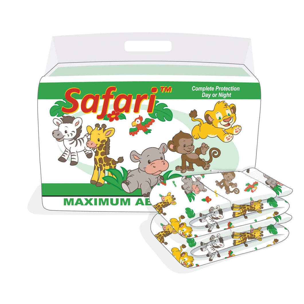 Rearz Safari Adult Diaper - 12 Pack