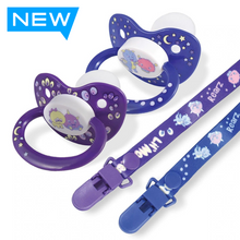 Load image into Gallery viewer, Rearz Monsters Pacifier and Clip 2 Pack Display
