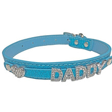 Load image into Gallery viewer, Daddy Dom DDLG - ABDL Leather Collar Blue
